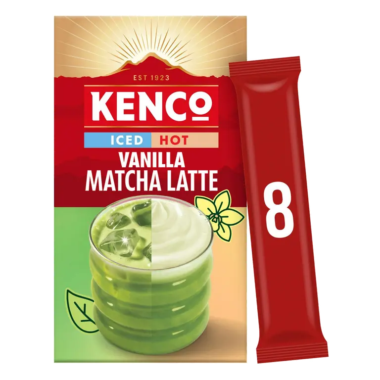 8 x Vanilla Iced Hot Matcha Latte Sachets