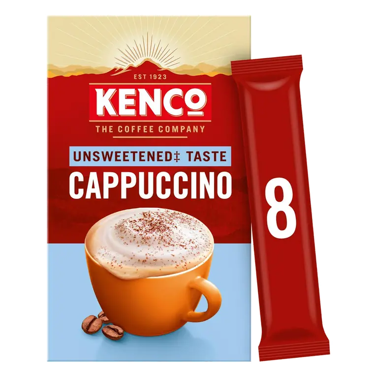 Cappuccino Unsweetened Instant Coffee 8 Sachets