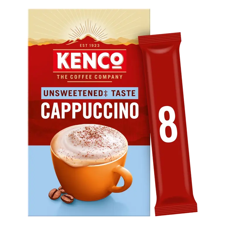 Unsweetened Cappuccino Instant Coffee Sachets