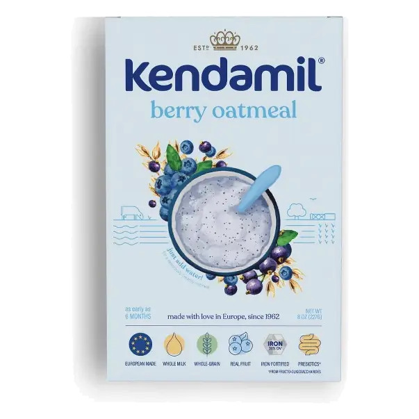 Kendamil Oat Cereal Baby Food - Mixed Berry - 8oz