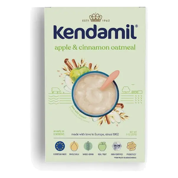 Kendamil Oat Cereal Baby Food - Apple & Cinnamon - 8oz