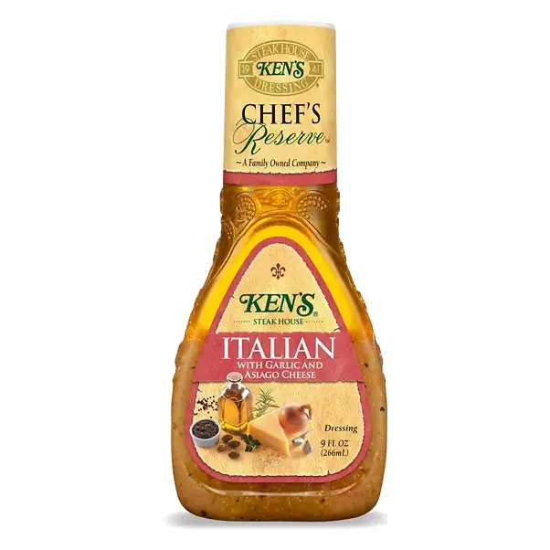Italian with Garlic and Asiago Cheese Dressing