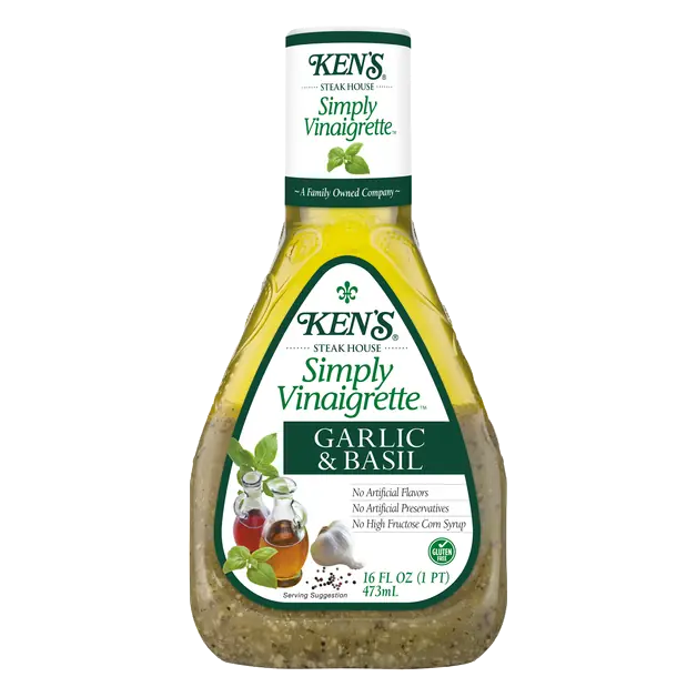 Steak House Simply Vinaigrette Garlic & Basil Dressing