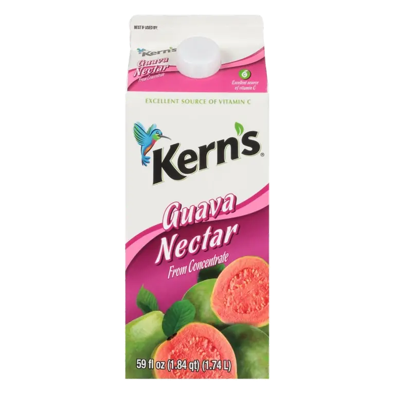 Kern's Guava Nectar Juice Blend, 59 fl oz Paper Box: No Pulp