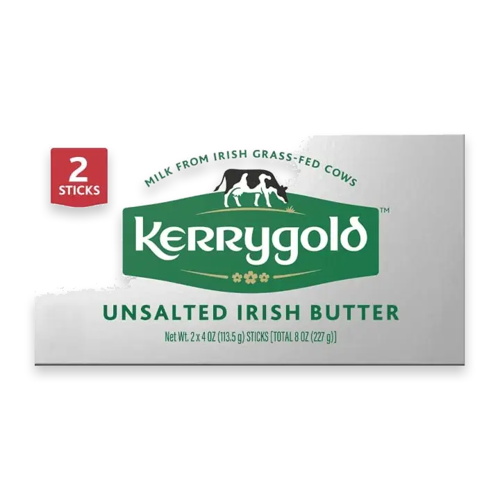 Irish Grass-Fed Unsalted Butter Sticks, 8oz