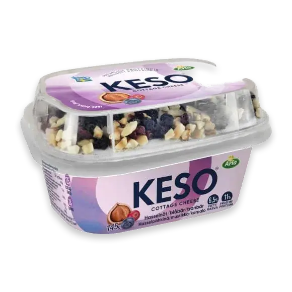 Keso Hasselnöt Blåbär Tranbär 6,5%