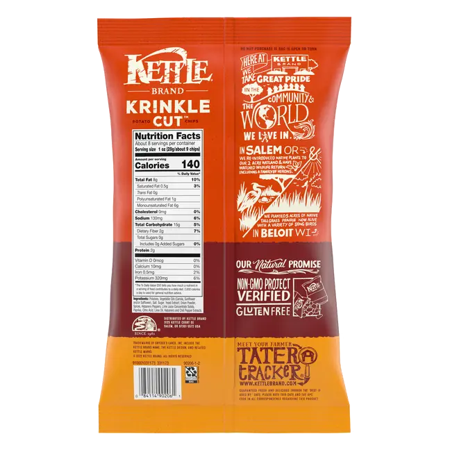 Brand Potato Chips, Krinkle Cut, Habanero Lime Kettle Chips