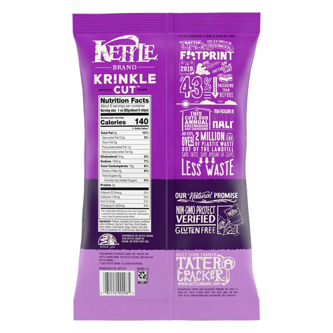 Brand Potato Chips, Krinkle Cut, Truffle Oil & Sea Salt Kettle Chips