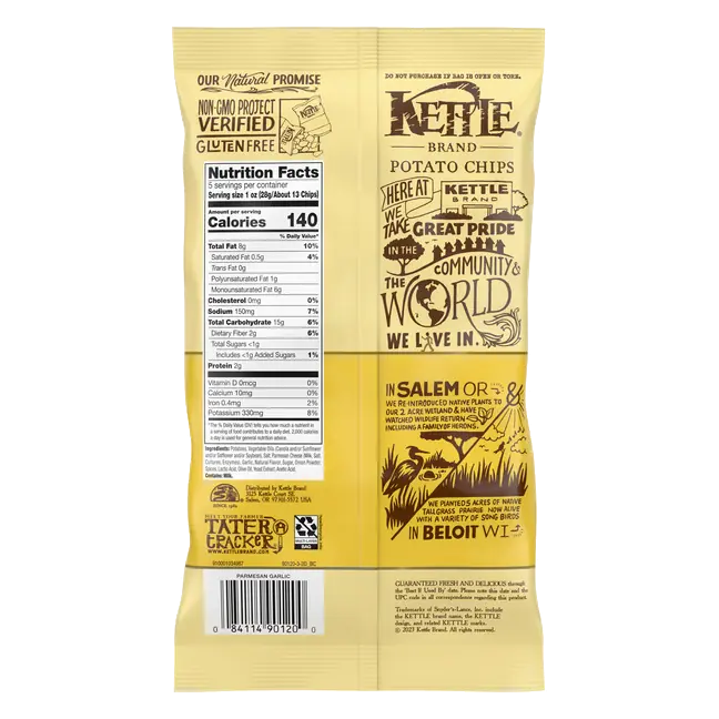 Brand Potato Chips, Parmesan Garlic Kettle Chips