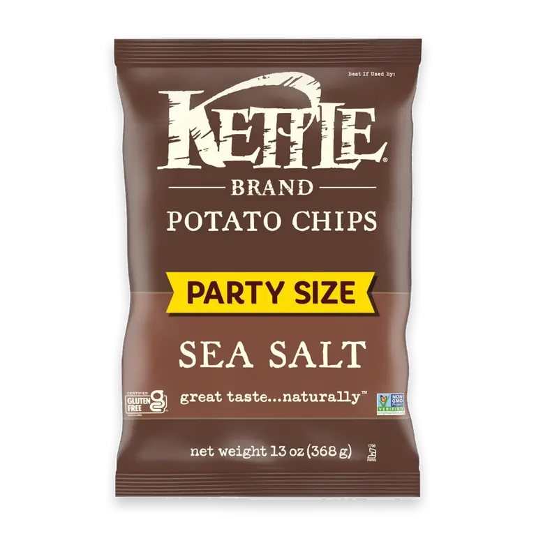 Potato Chips Sea Salt Kettle Chips Party Size