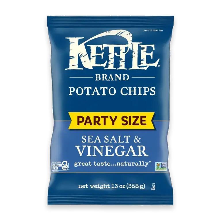 Potato Chips Sea Salt & Vinegar Kettle Chips Party Size