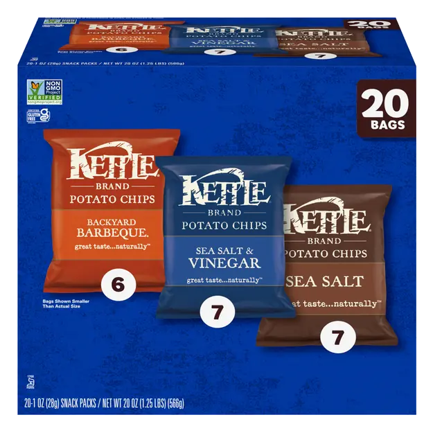 Potato Chips Variety Pack - 20 ct