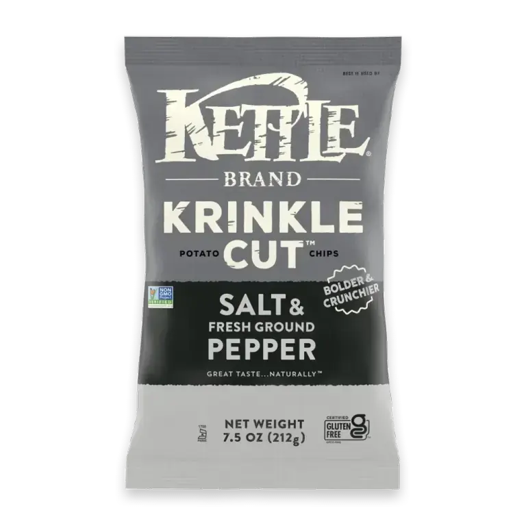 Salt & Fresh Ground Pepper Krinkle Cut Kettle Potato Chips