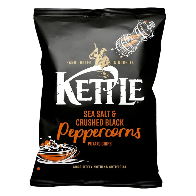 Chips Sea Salt & Crushed Black Peppercorns Sharing Crisps