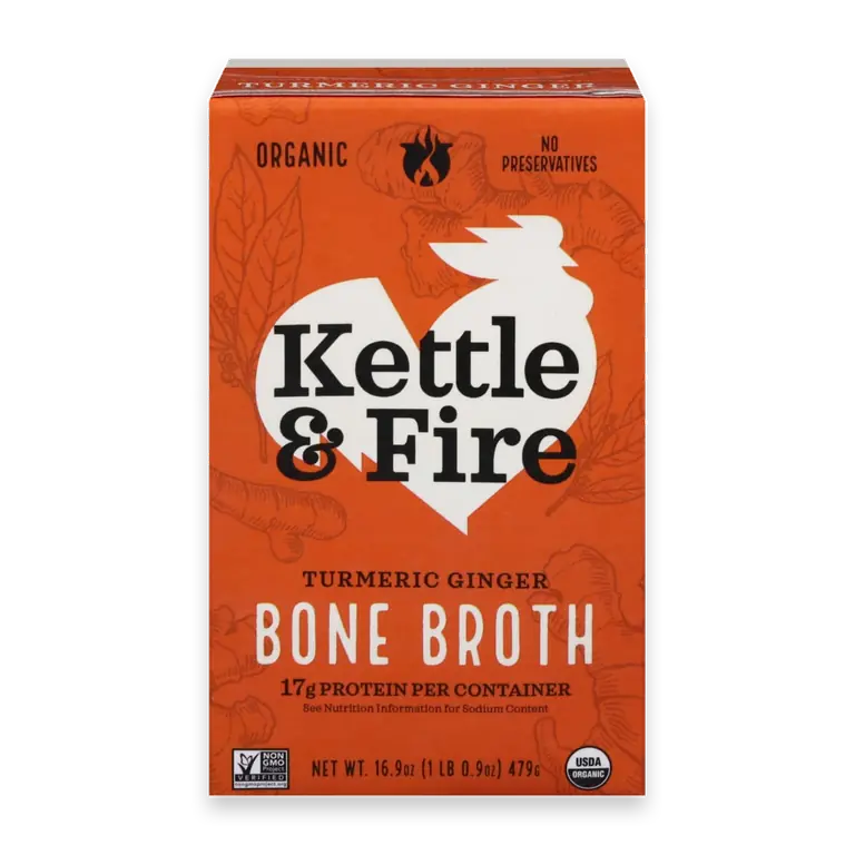 Organic Turmeric Ginger Chicken Bone Broth