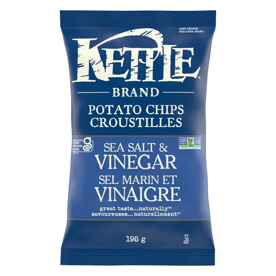 Kettle Brand Kettle Chips Sea Salt & Vinegar 198 g