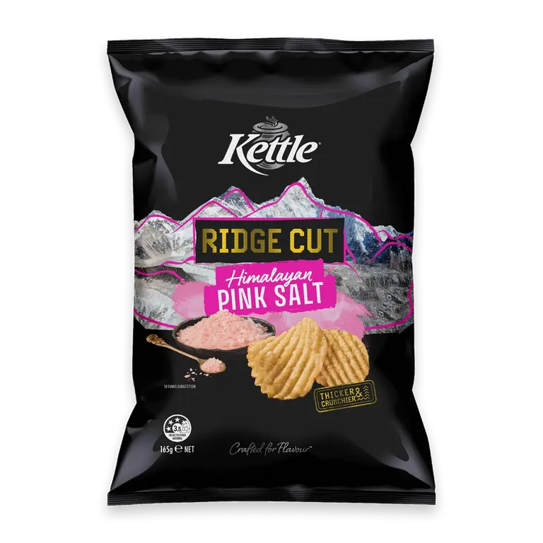 Ridge Cut Potato Chips Himalayan Salt