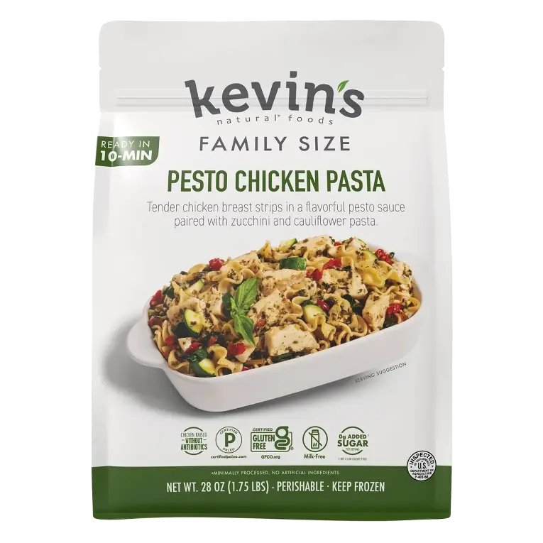 kevin's foods Gluten Free Size Pesto Chicken Pasta, 28oz: Dairy-Free, Soy-Free