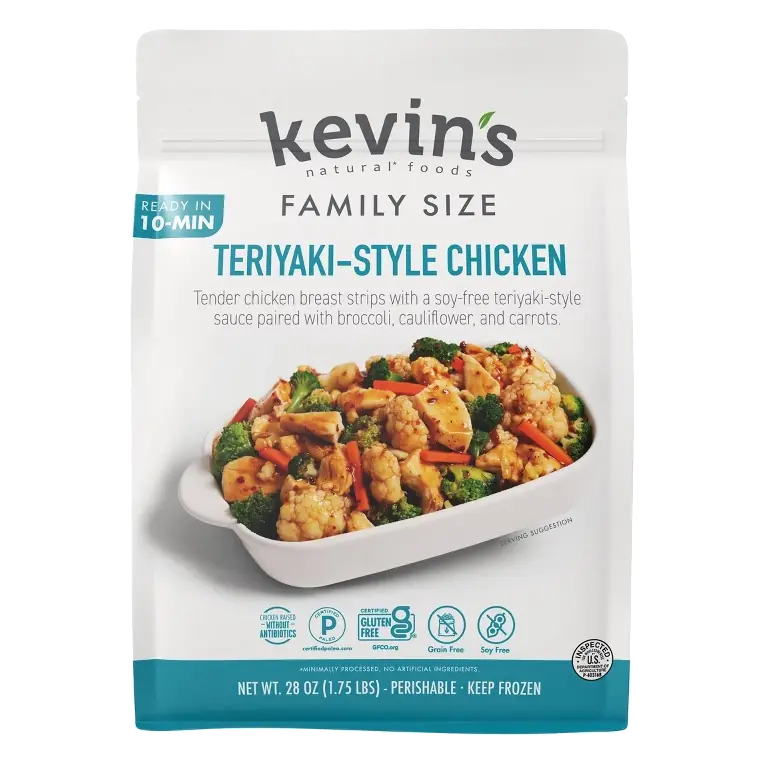 kevin's foods Gluten Free Size Teriyaki Chicken, 28oz: Dairy-Free, Soy-Free
