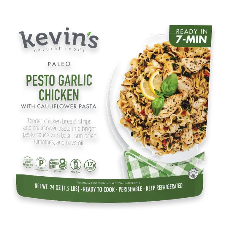 Pesto Garlic Chicken with Cauliflower Pasta 24n oz