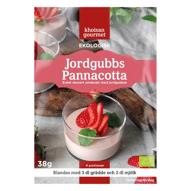 Jordgubb Pannacotta Pulverpåse