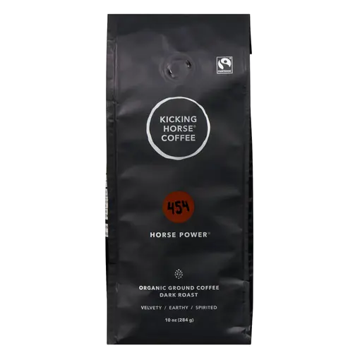 Organic Ground Coffee 454 Horse Power Dark Roast 284 g