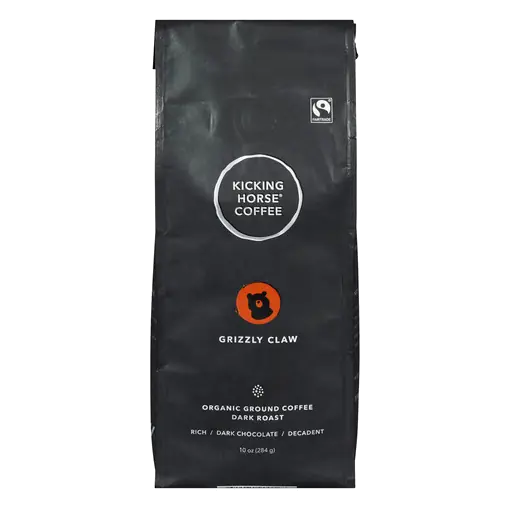 Organic Ground Coffee Grizzly Claw Dark Roast 284 g