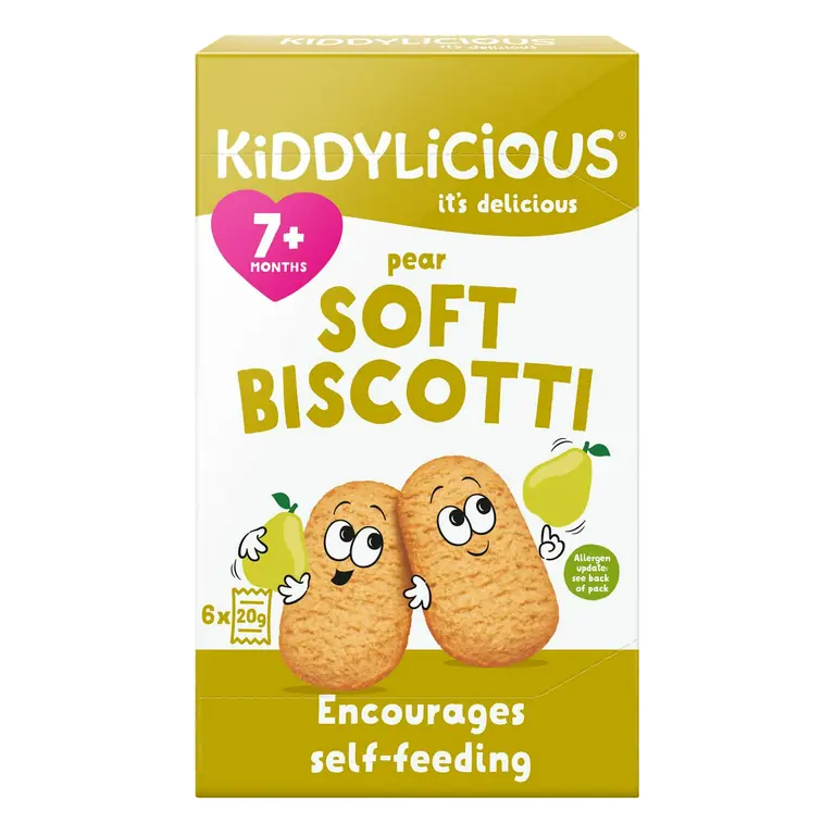 Pear Soft Biscotti Baby Snacks 6x20g