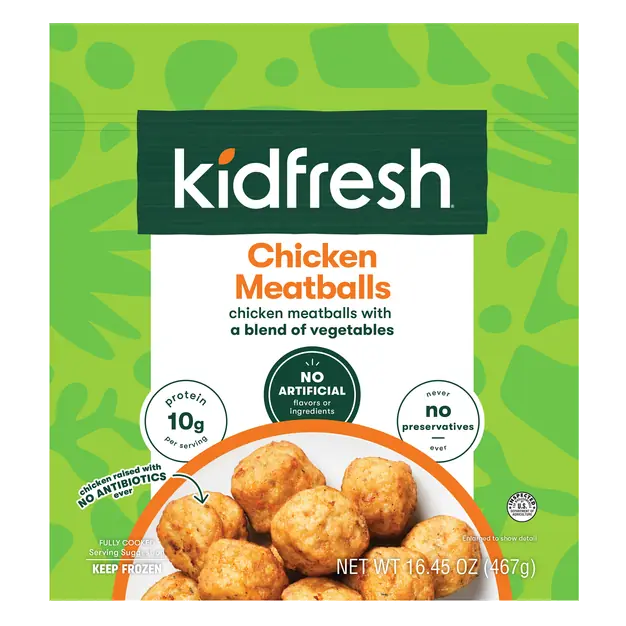 Chicken Meatballs with a Blend of Vegetables Frozen