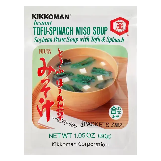 Soup, Instant, Tofu-Spinach Miso
