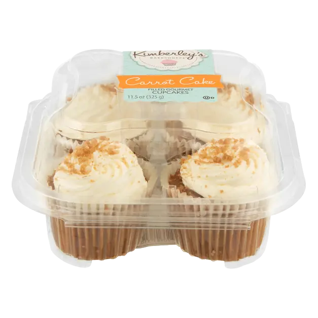 Filled Gourmet Carrot Cake Cupcakes - 4 ct
