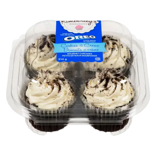 Gourmet Cupcakes Oreo Cookies & Creme 4 Pack 314 g (frozen)