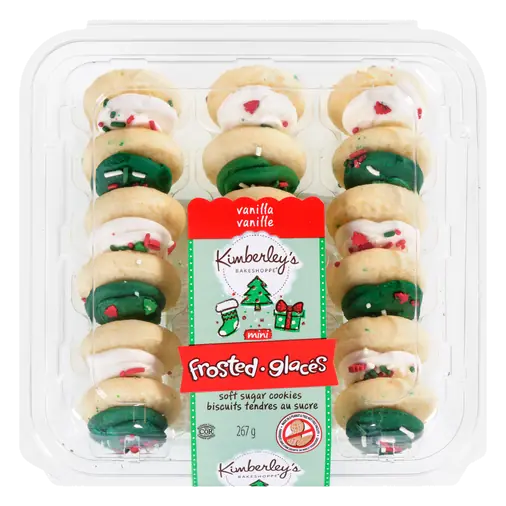 Holiday Frosted Cookies Mini 267 g (frozen)