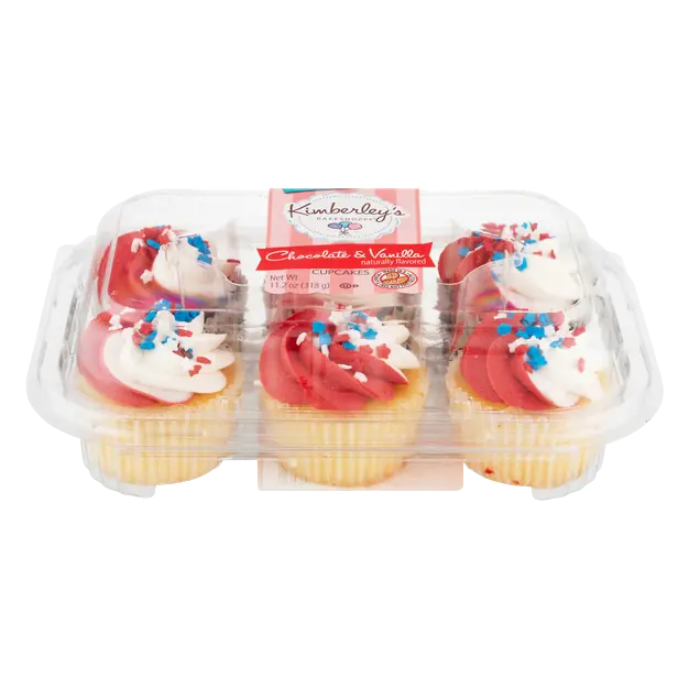 Nut Free Vanilla & Chocolate Cupcakes - 6 ct