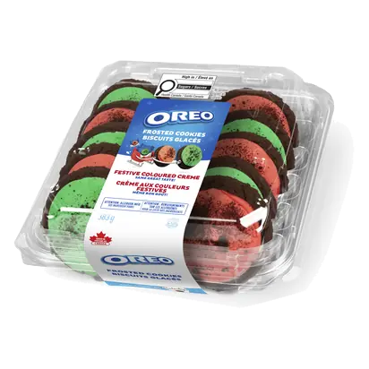 Oreo Frosted Cookies Festive Coloured Creme 383 g