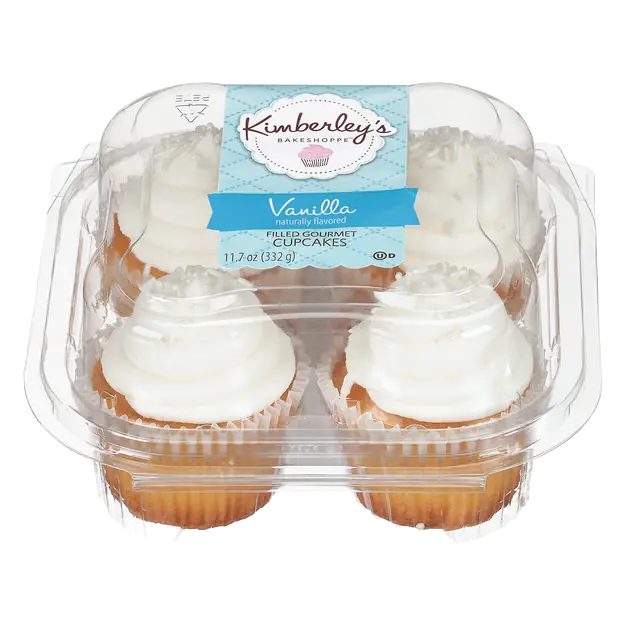 Vanilla Filled Cupcakes - 4 ct