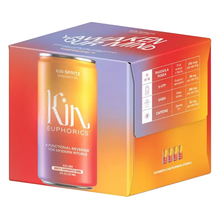 Kin Euphorics Kin Spritz Non-Alcoholic Beverages, 4pk/8 fl oz Cans