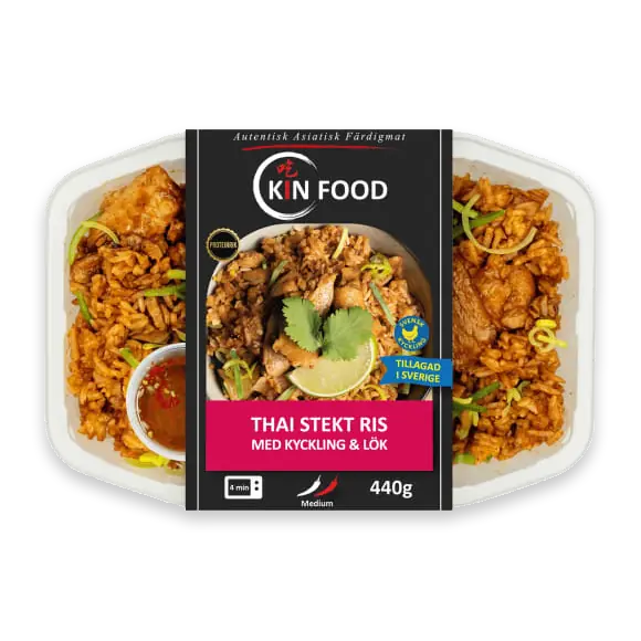 Thai Stekt Ris Kyckling & Grönsaker