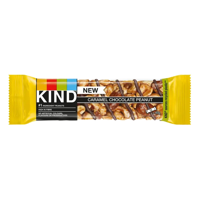 40g Caramel Chocolate Peanut Cereal Bar