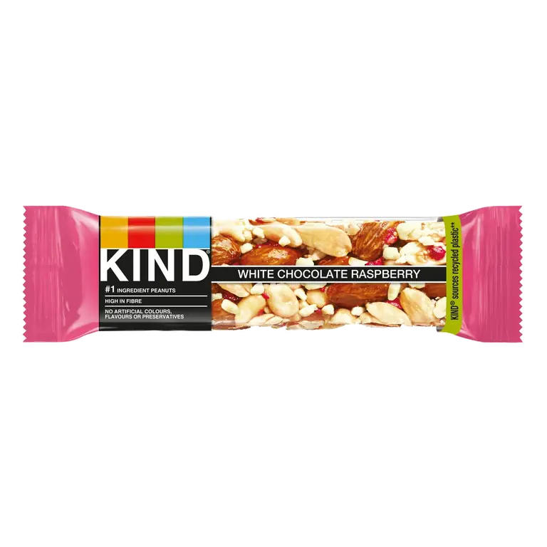 40g White Chocolate Raspberry Cereal Bar