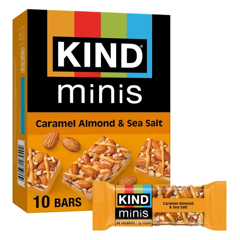 Caramel Almond & Sea Salt Minis Bars
