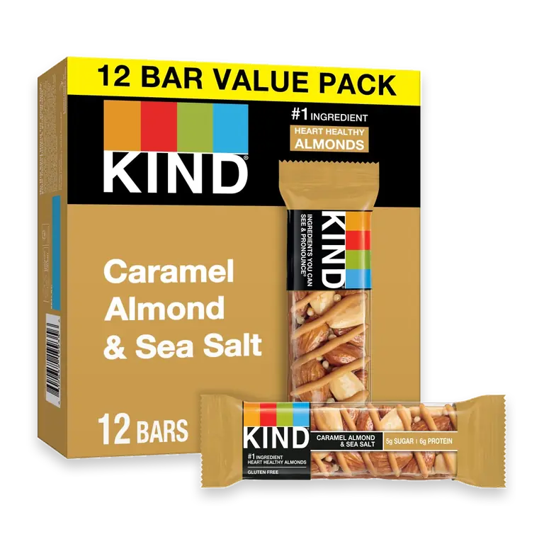 Caramel Almond & Sea Salt Nut Bars