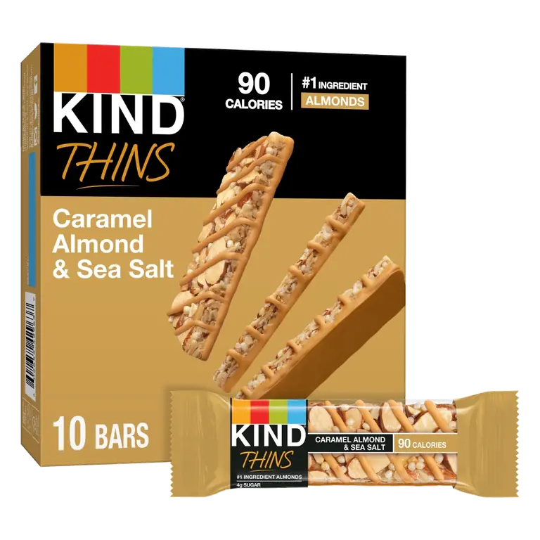 Caramel Almond & Sea Salt Thins Bars