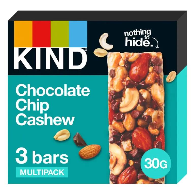 Chocolate Chip Cashew Bars 3x30g