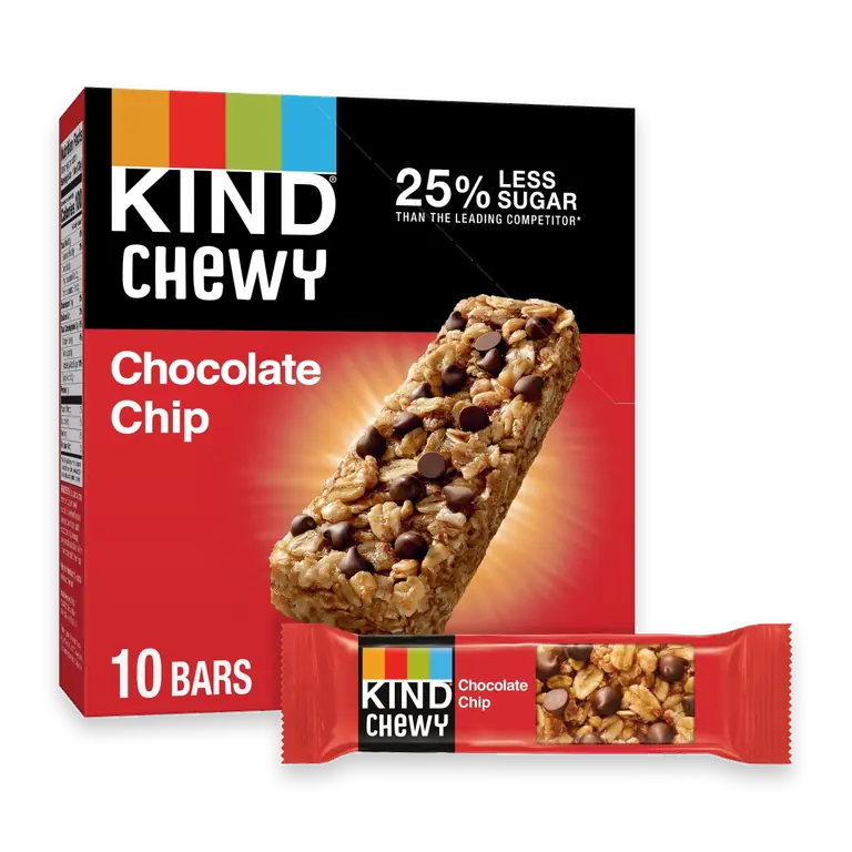 Chocolate Chip Chewy Granola Bars