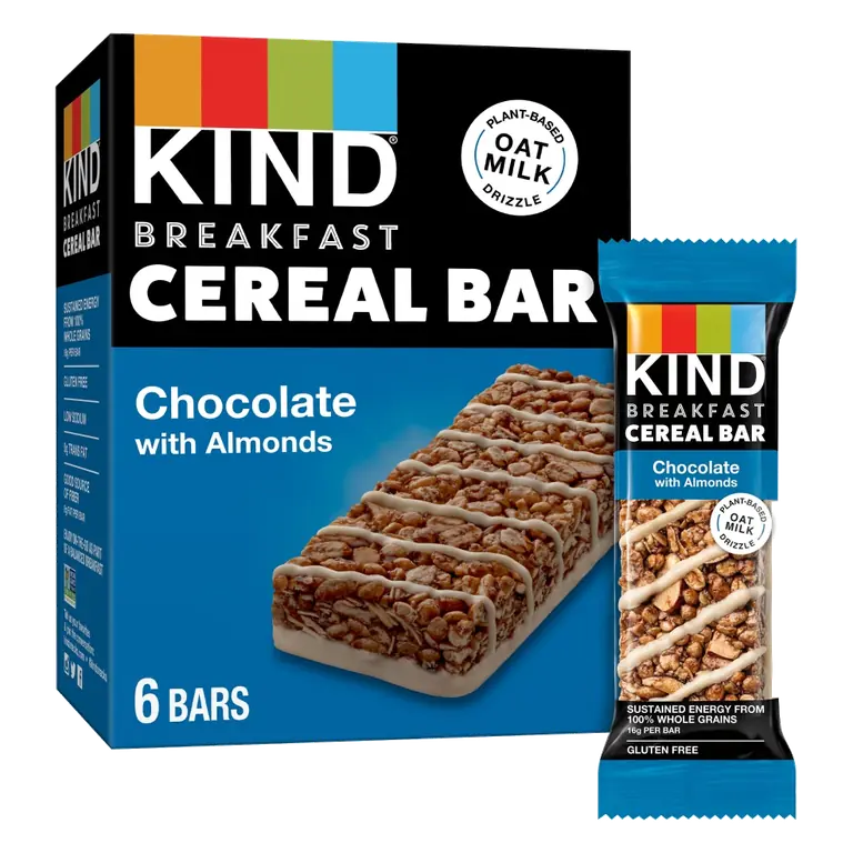 Chocolate with Almonds Breakfast Cereal Bars