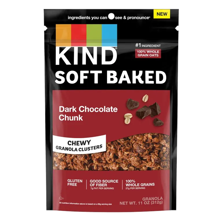 Dark Chocolate Chunk Soft Baked Chewy Granola Clusters