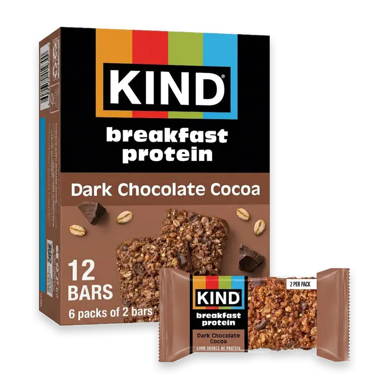 Dark Chocolate Cocoa Breakfast Protein Bars