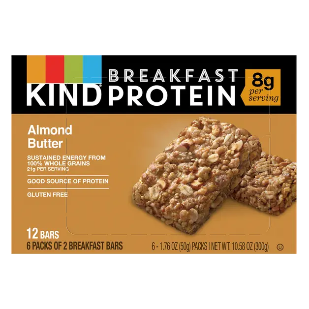 Gluten Free Almond Butter Protein Breakfast Bars - 6 ct