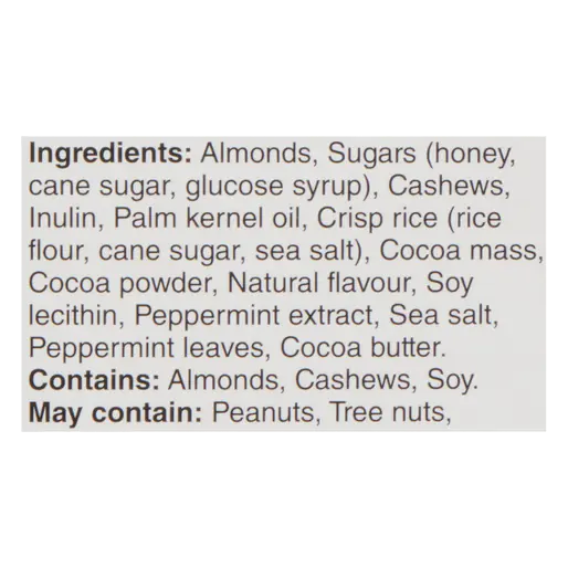 Gluten-Free Bars Almond Mint & Dark Chocolate 12 x 40 g